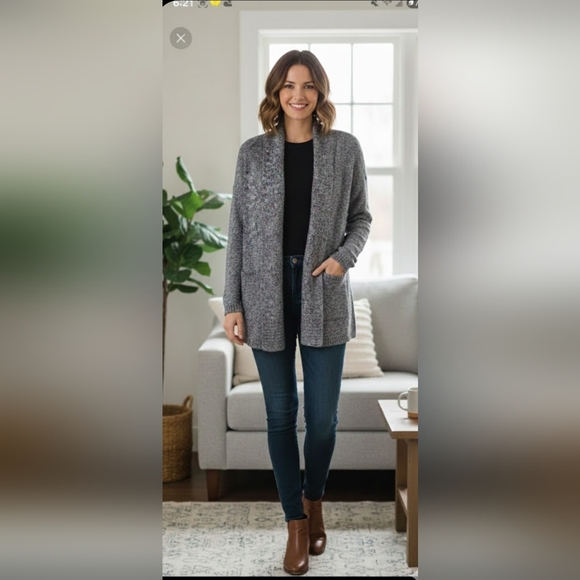 Chico's Sweaters - Chico's Multicolor Textured Cardigan